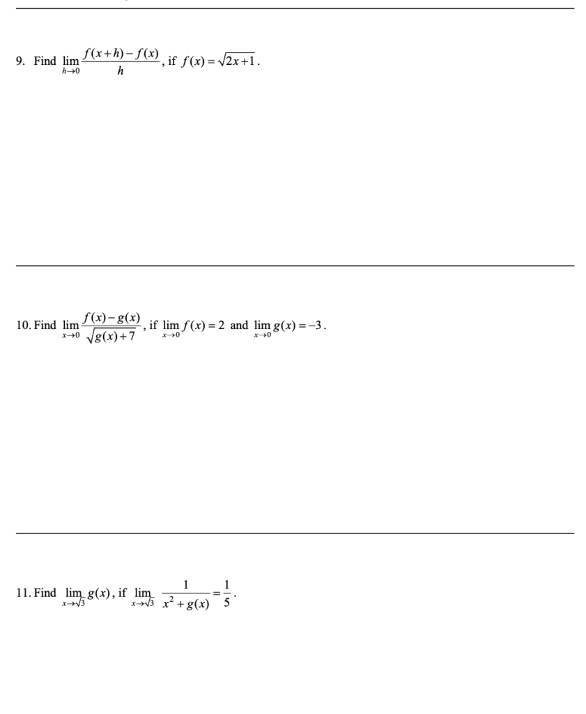 calculating limits using the limit laws